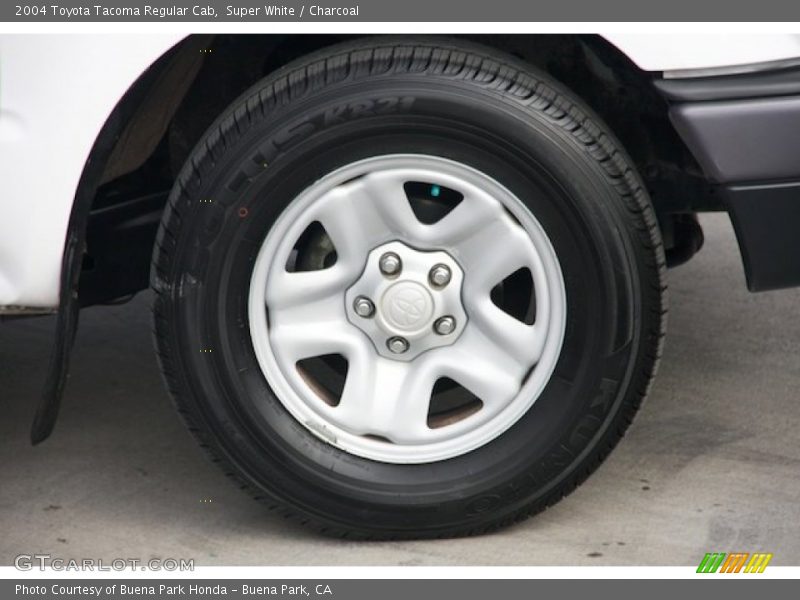 Super White / Charcoal 2004 Toyota Tacoma Regular Cab