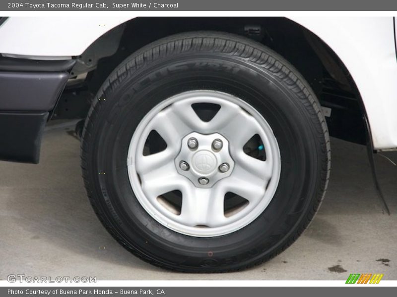 Super White / Charcoal 2004 Toyota Tacoma Regular Cab