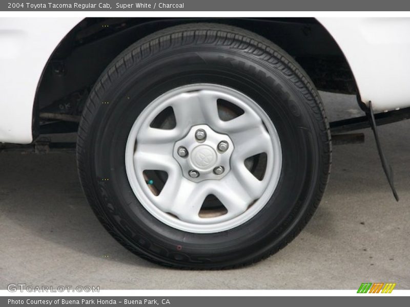 Super White / Charcoal 2004 Toyota Tacoma Regular Cab