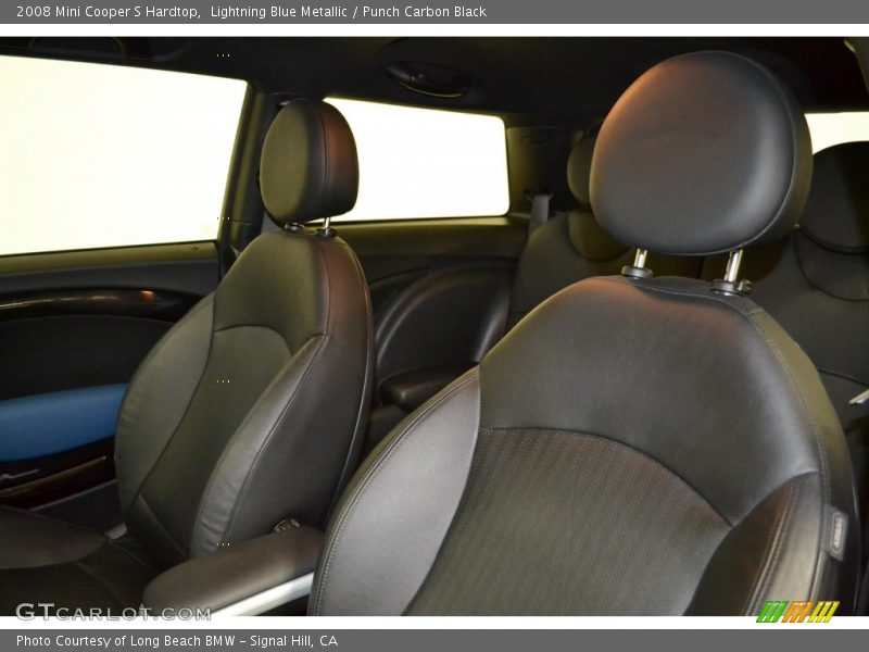 Lightning Blue Metallic / Punch Carbon Black 2008 Mini Cooper S Hardtop