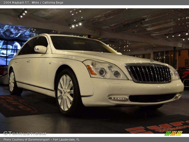 White / California Beige 2004 Maybach 57
