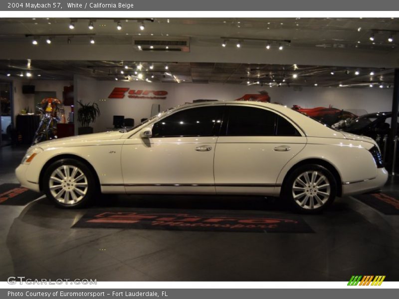 White / California Beige 2004 Maybach 57