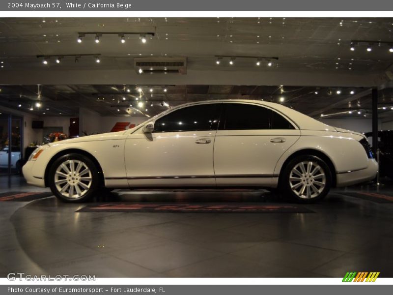 White / California Beige 2004 Maybach 57