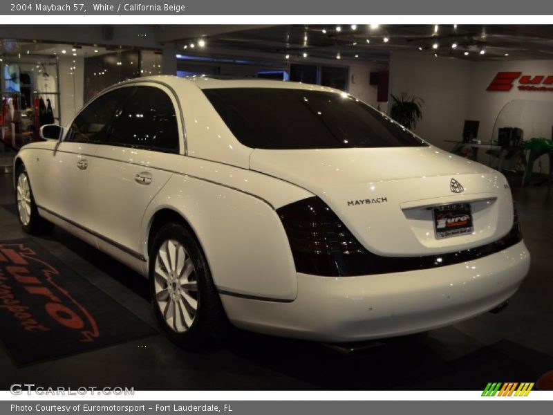 White / California Beige 2004 Maybach 57