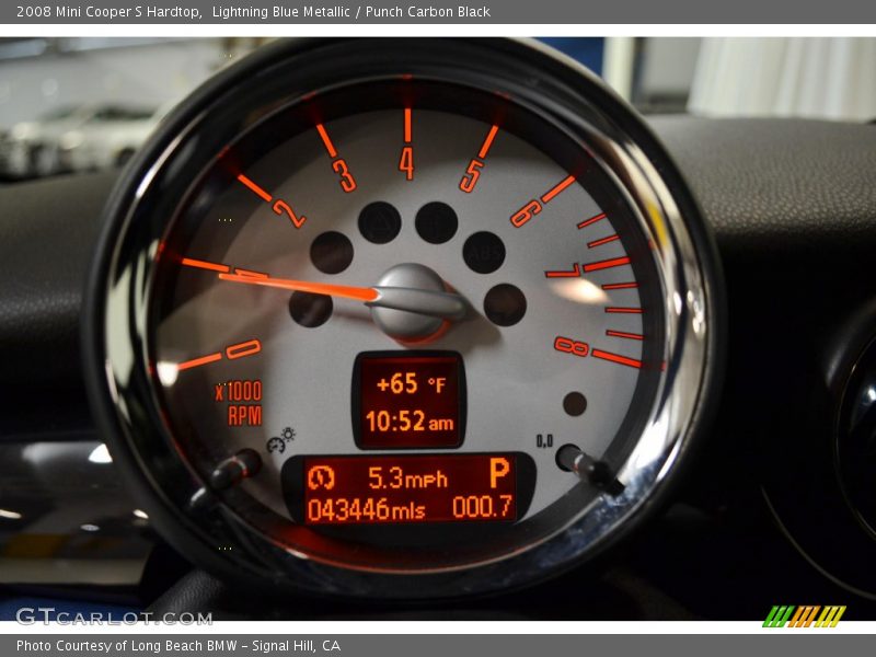 Lightning Blue Metallic / Punch Carbon Black 2008 Mini Cooper S Hardtop