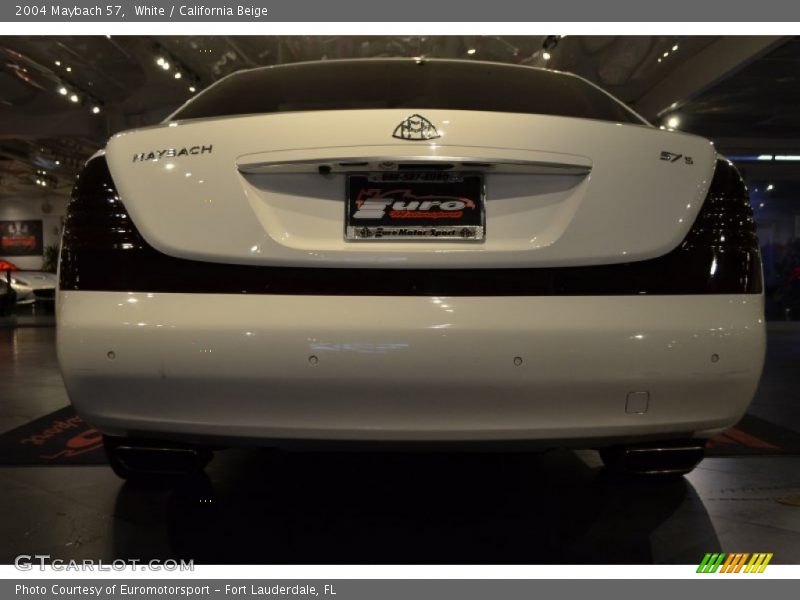 White / California Beige 2004 Maybach 57