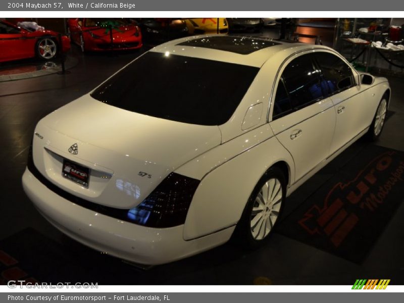 White / California Beige 2004 Maybach 57