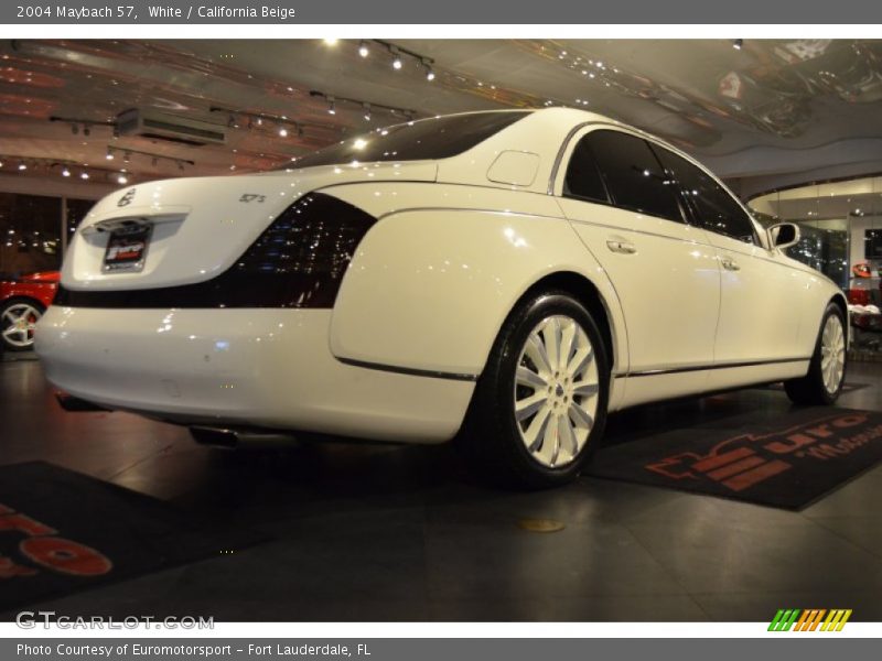 White / California Beige 2004 Maybach 57