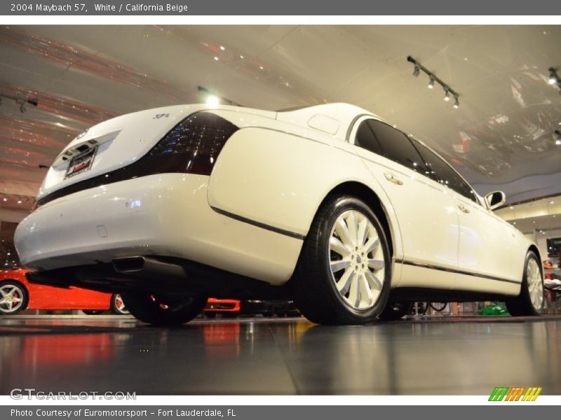 White / California Beige 2004 Maybach 57