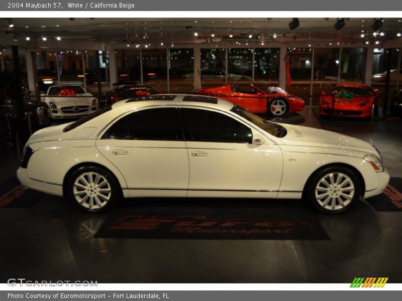 White / California Beige 2004 Maybach 57