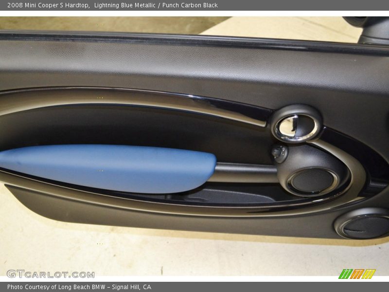 Lightning Blue Metallic / Punch Carbon Black 2008 Mini Cooper S Hardtop