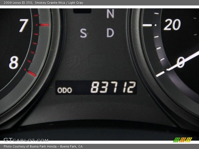 Smokey Granite Mica / Light Gray 2009 Lexus ES 350