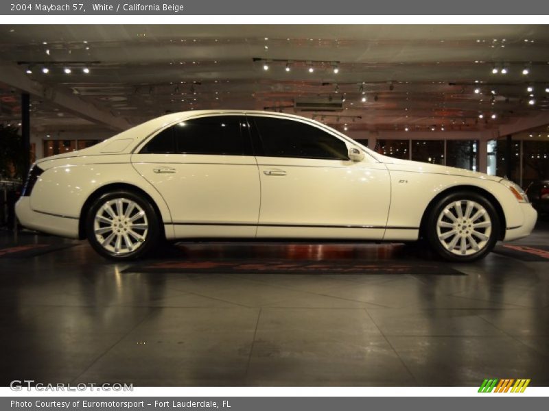 White / California Beige 2004 Maybach 57