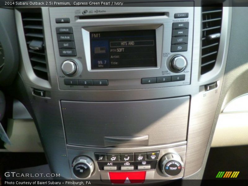 Cypress Green Pearl / Ivory 2014 Subaru Outback 2.5i Premium