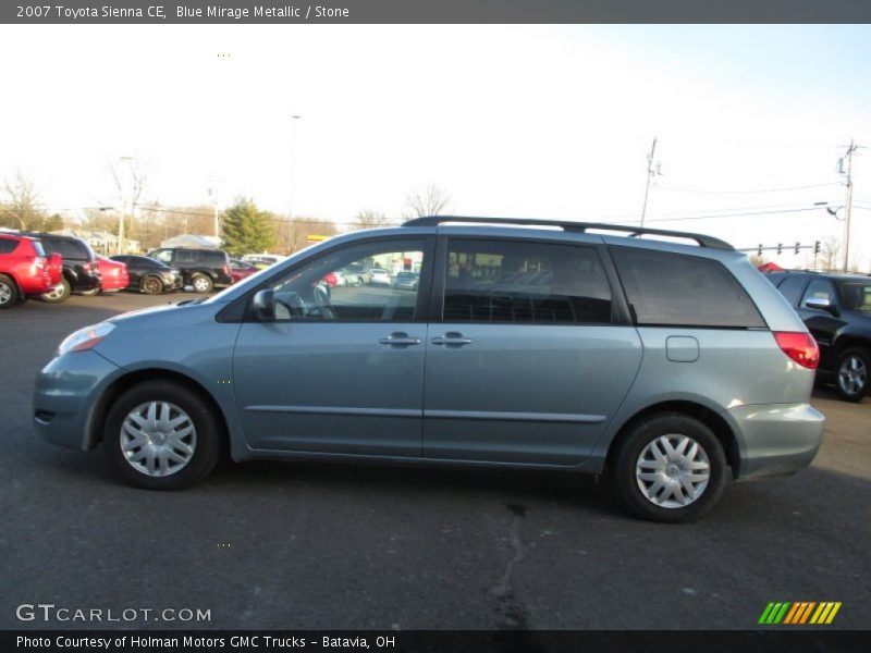 Blue Mirage Metallic / Stone 2007 Toyota Sienna CE