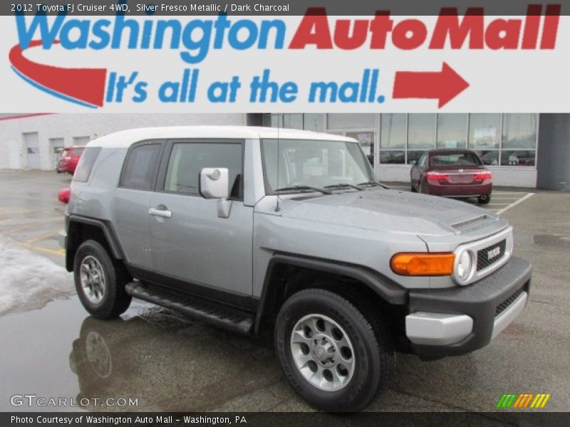 Silver Fresco Metallic / Dark Charcoal 2012 Toyota FJ Cruiser 4WD