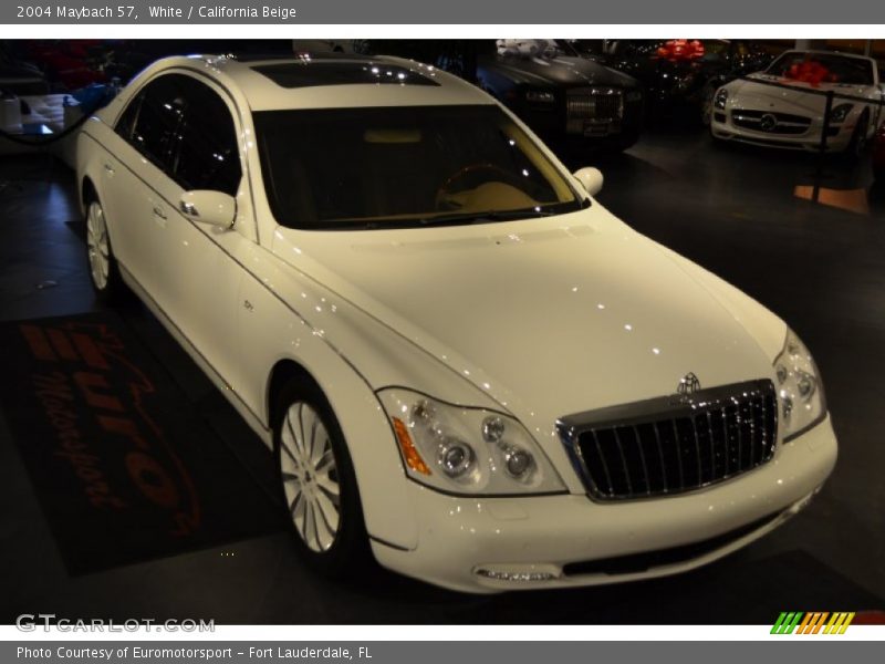 White / California Beige 2004 Maybach 57
