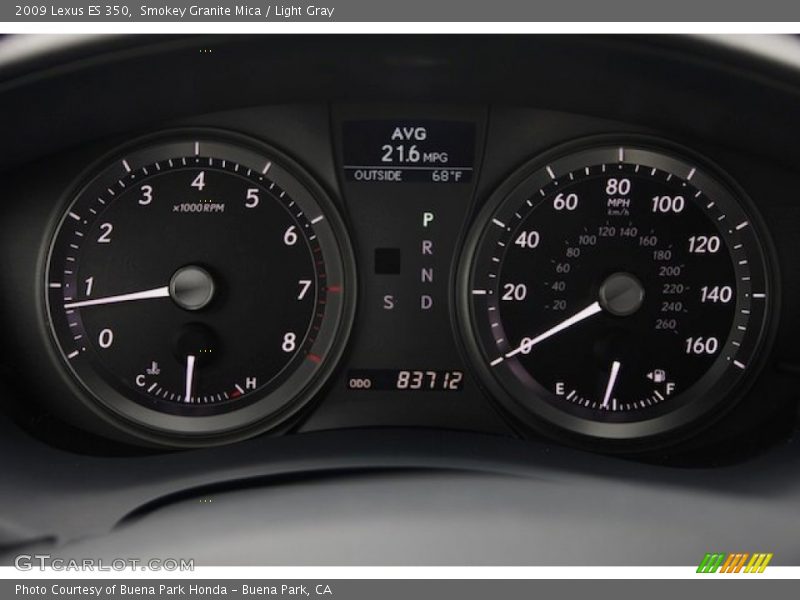Smokey Granite Mica / Light Gray 2009 Lexus ES 350