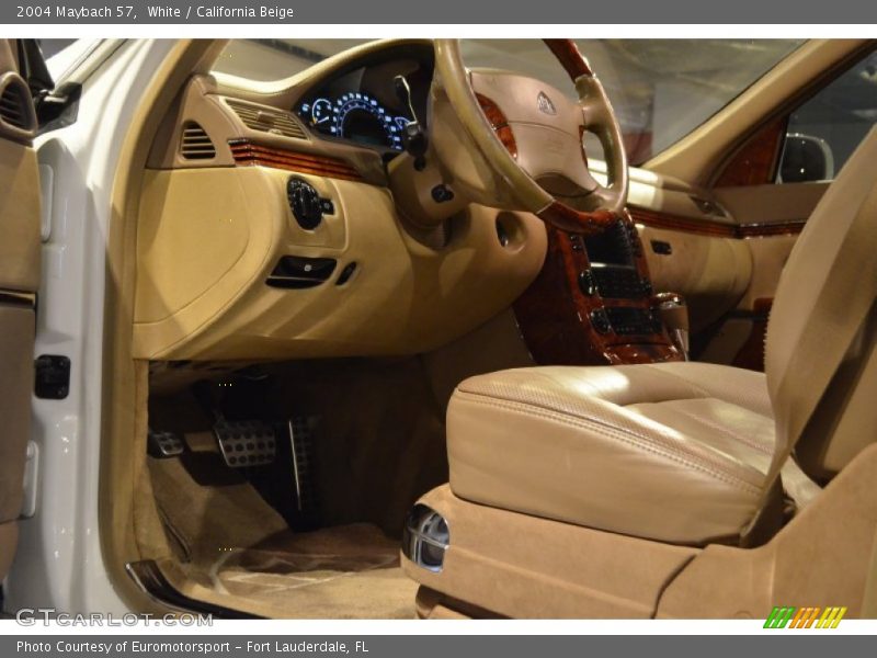 White / California Beige 2004 Maybach 57