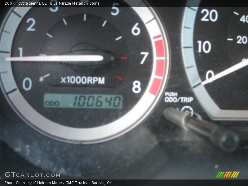 Blue Mirage Metallic / Stone 2007 Toyota Sienna CE