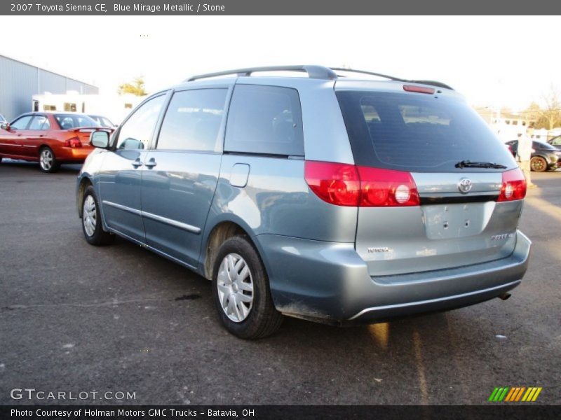 Blue Mirage Metallic / Stone 2007 Toyota Sienna CE