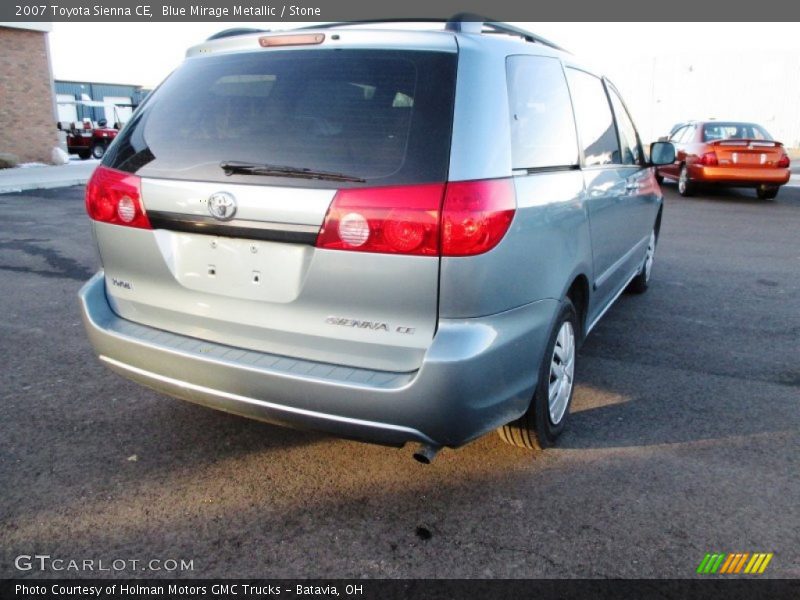 Blue Mirage Metallic / Stone 2007 Toyota Sienna CE