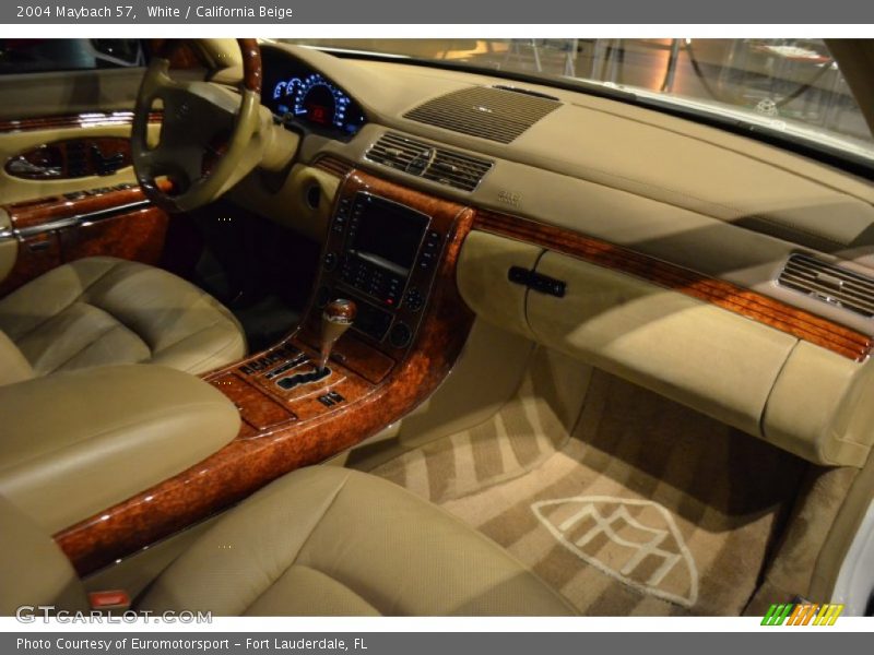 White / California Beige 2004 Maybach 57