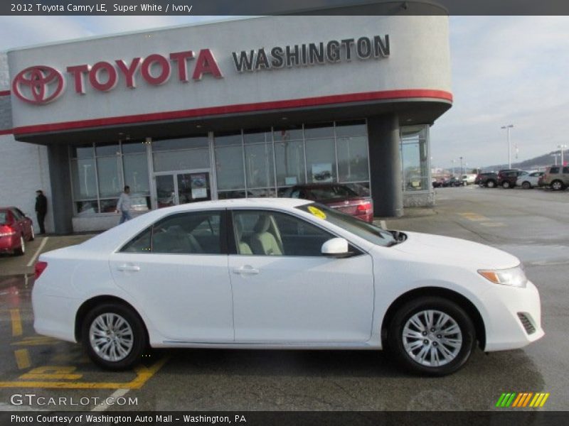 Super White / Ivory 2012 Toyota Camry LE