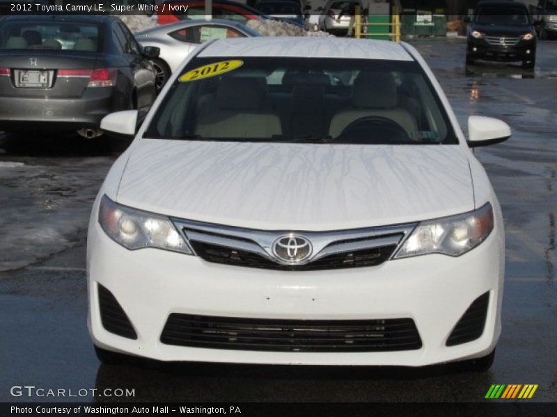 Super White / Ivory 2012 Toyota Camry LE