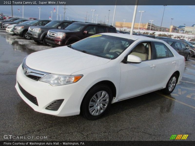 Super White / Ivory 2012 Toyota Camry LE