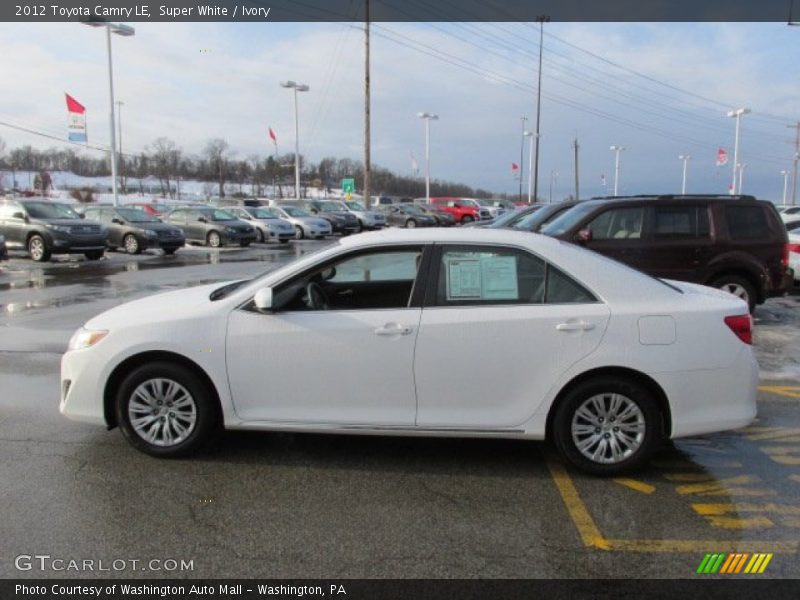 Super White / Ivory 2012 Toyota Camry LE