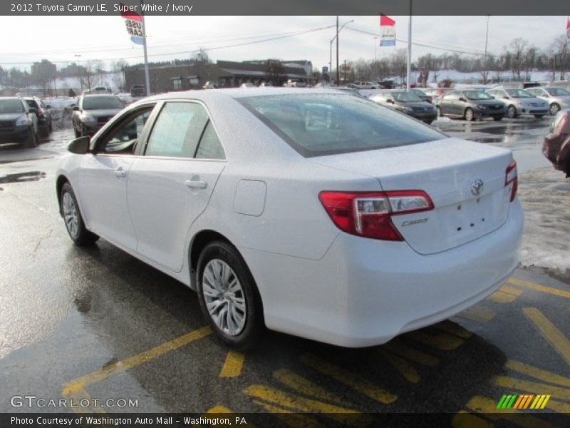 Super White / Ivory 2012 Toyota Camry LE