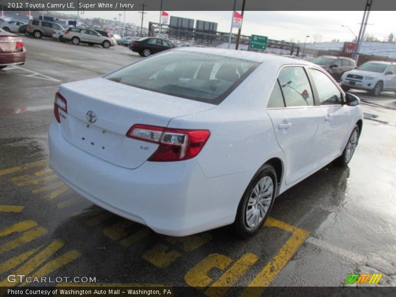 Super White / Ivory 2012 Toyota Camry LE