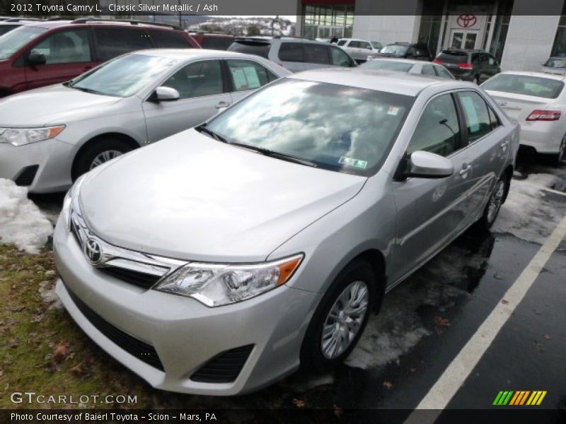 Classic Silver Metallic / Ash 2012 Toyota Camry L
