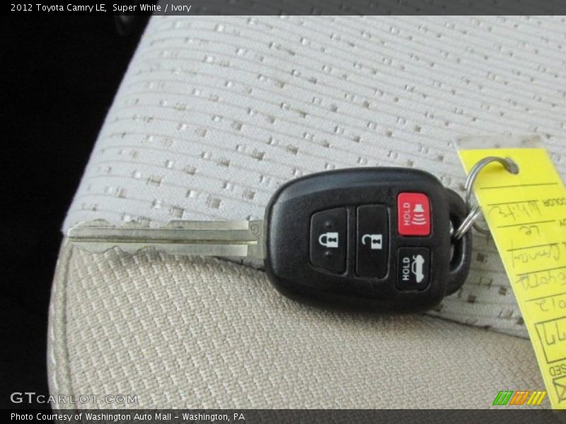 Super White / Ivory 2012 Toyota Camry LE