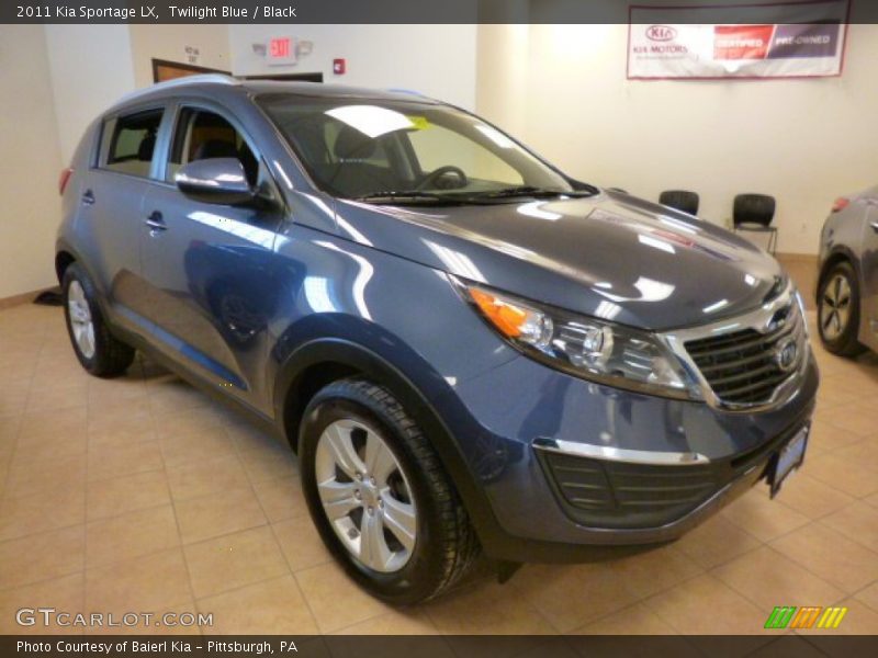 Twilight Blue / Black 2011 Kia Sportage LX