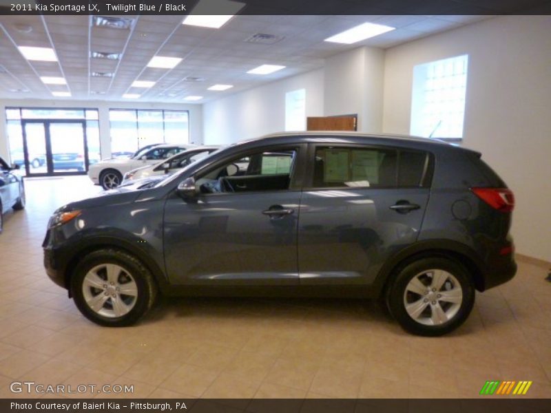 Twilight Blue / Black 2011 Kia Sportage LX