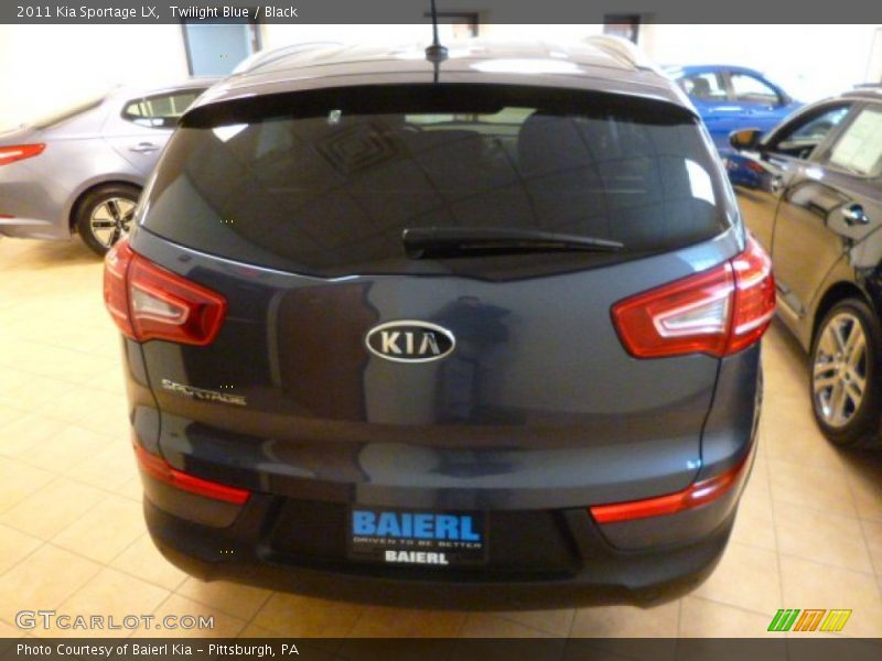 Twilight Blue / Black 2011 Kia Sportage LX