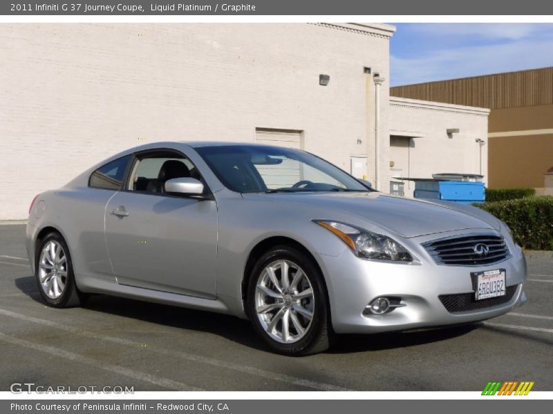 Liquid Platinum / Graphite 2011 Infiniti G 37 Journey Coupe