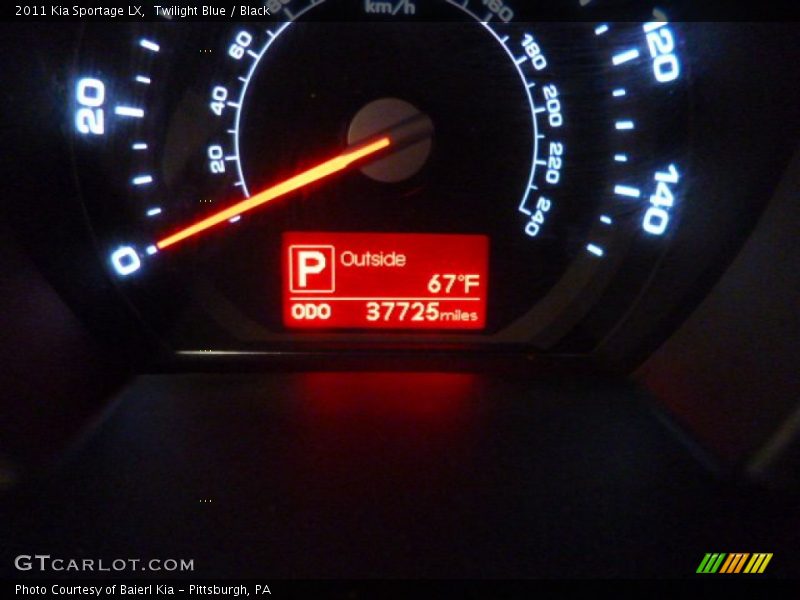Twilight Blue / Black 2011 Kia Sportage LX