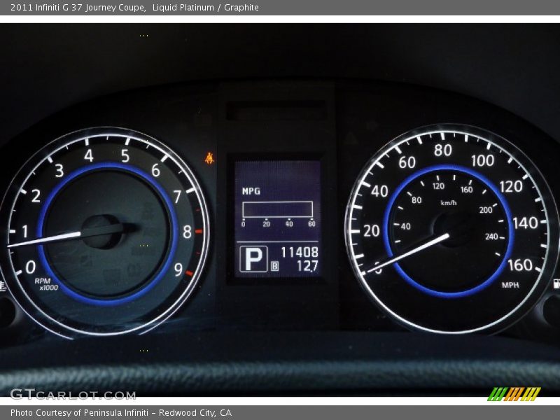 Liquid Platinum / Graphite 2011 Infiniti G 37 Journey Coupe