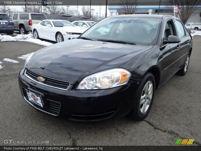 Black / Gray 2008 Chevrolet Impala LS