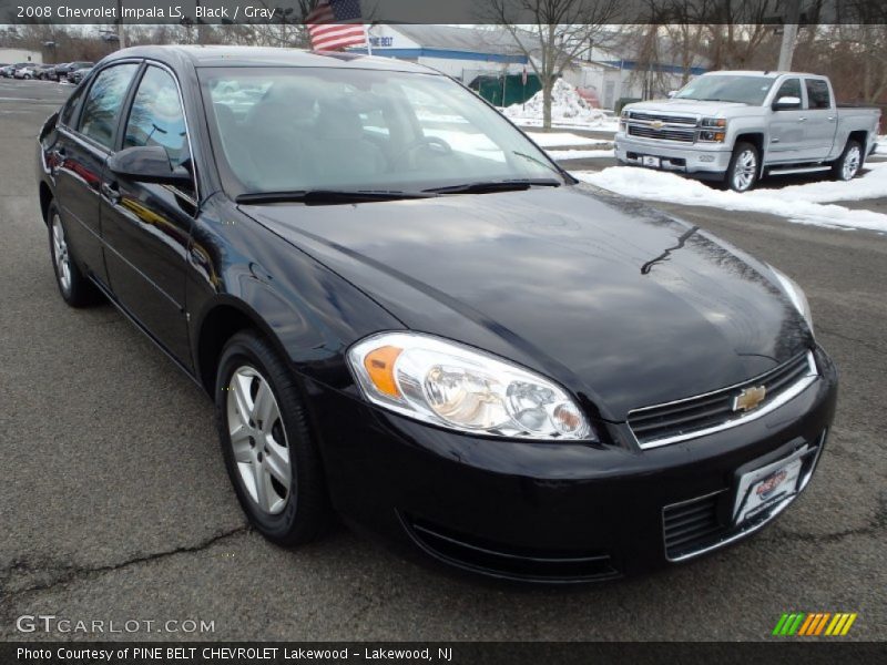 Black / Gray 2008 Chevrolet Impala LS