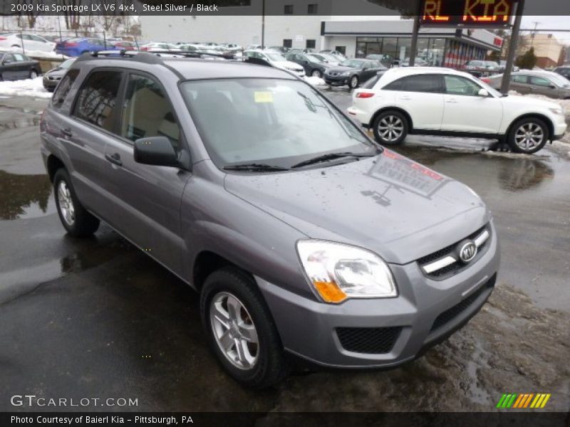 Steel Silver / Black 2009 Kia Sportage LX V6 4x4