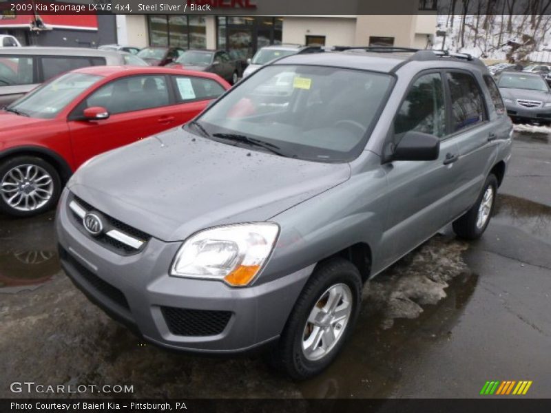 Steel Silver / Black 2009 Kia Sportage LX V6 4x4