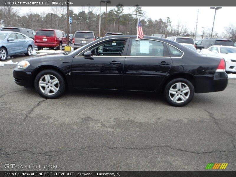 Black / Gray 2008 Chevrolet Impala LS