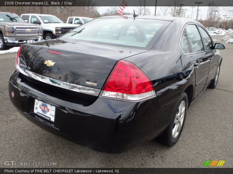 Black / Gray 2008 Chevrolet Impala LS