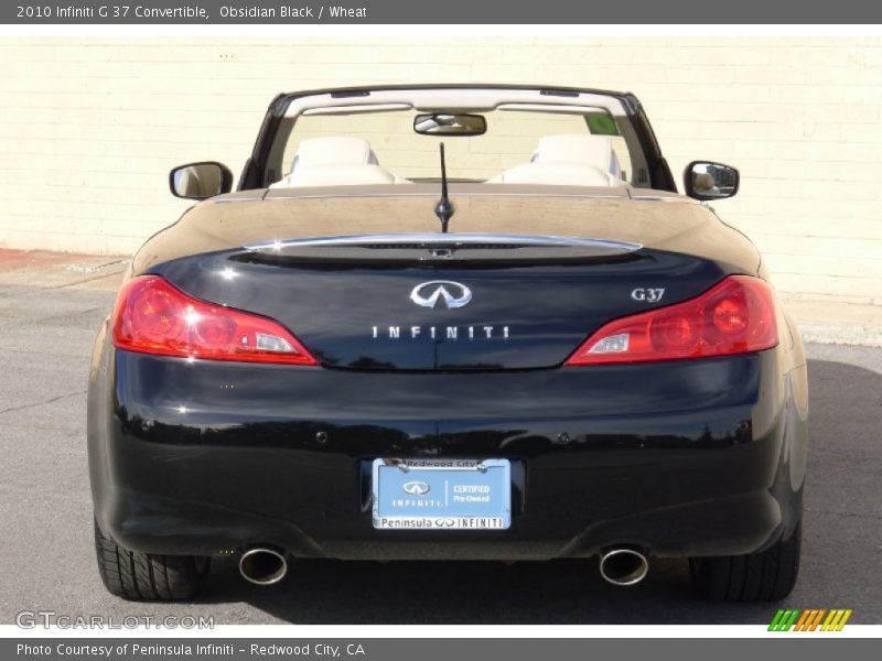 Obsidian Black / Wheat 2010 Infiniti G 37 Convertible