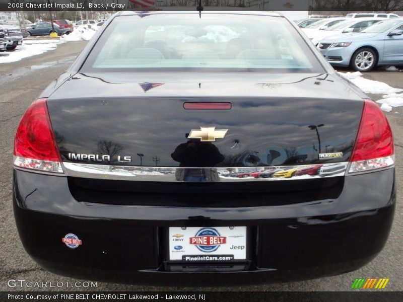 Black / Gray 2008 Chevrolet Impala LS