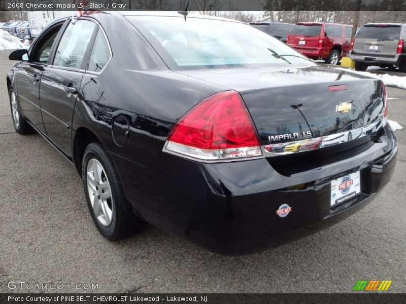 Black / Gray 2008 Chevrolet Impala LS